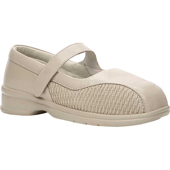 Women's Propet ERIKA Cushion Mary Janes BONE 6.5 (2E)