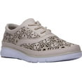 thumbnail image 1 of Propet Women's Harper Fashion Sneakers Beige Leather EVA 7.5 X-Wide, 1 of 2