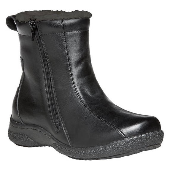 propet women's hope winter boot, black, 6 m us