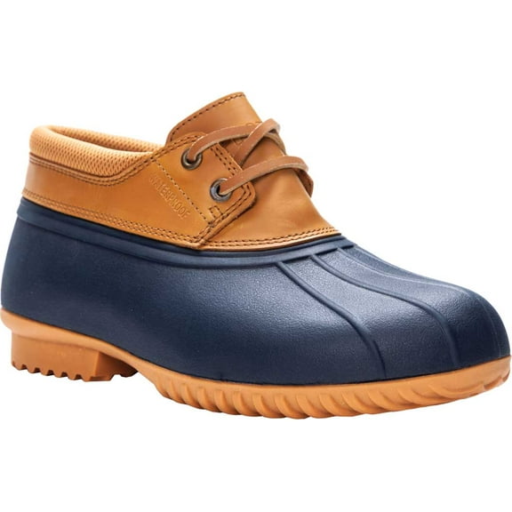 Propét Women's Ione Rain Shoe  NAVY/BROWN