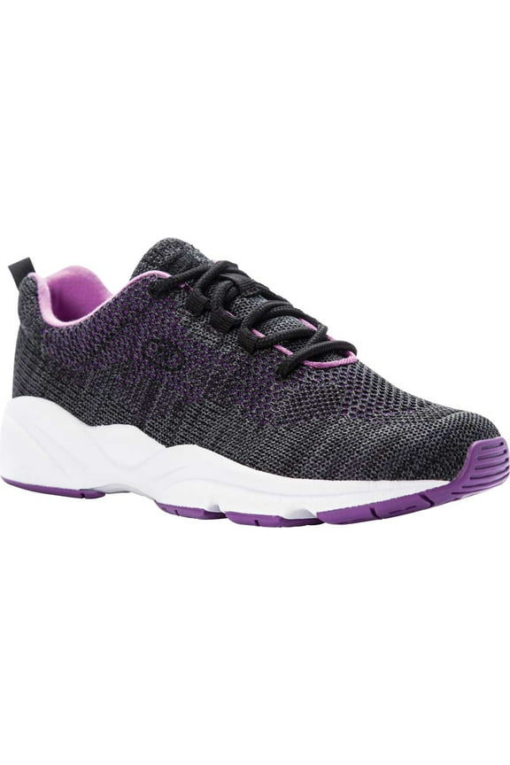 Stability Fly Women's Active Orthopedic Shoe - Black/Berry