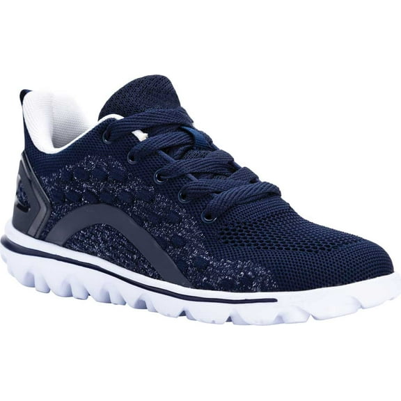 Propet TravelActiv Axial Women's Sneakers - Navy/White, Size 08