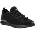 thumbnail image 1 of Women's Propet TravelBound Sneaker Black Knit Mesh 10 D, 1 of 2