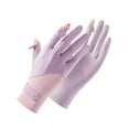 thumbnail image 1 of Women's Protection Driving Gloves Full Finger Sun Block Gloves Thin & Breathable Cycling Gloves Touchscreen Compatible Non-Slip Silicone Palm 88% Nylon 12% Elastane One Size Fits, 1 of 5