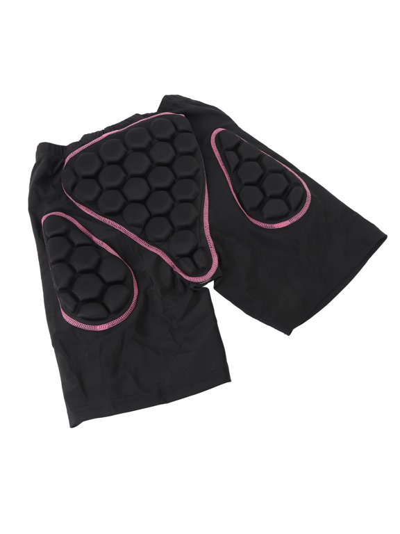 Women's Protective Padded Shorts 3D Hip Protective Pads Thickened Sponge Ski Pants for Snowboarding Skating Cycling Athletics Breathable Shock Absorbent Gear Size S (9.06 inches / 23 cm)