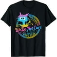 thumbnail image 1 of Women's "Proud Member of We Do Not Care WDNC Club" Colorful-Themed Graphic T-Shirt Short Sleeve Round Neck Top Black S-5XL, 1 of 5
