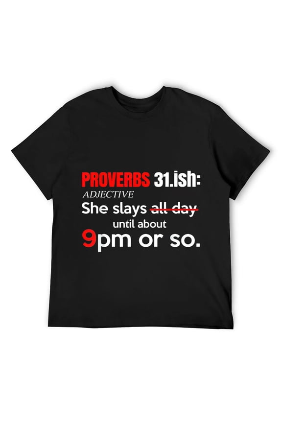 Women's Proverbs 31 ish funny Christian T-Shirt Black