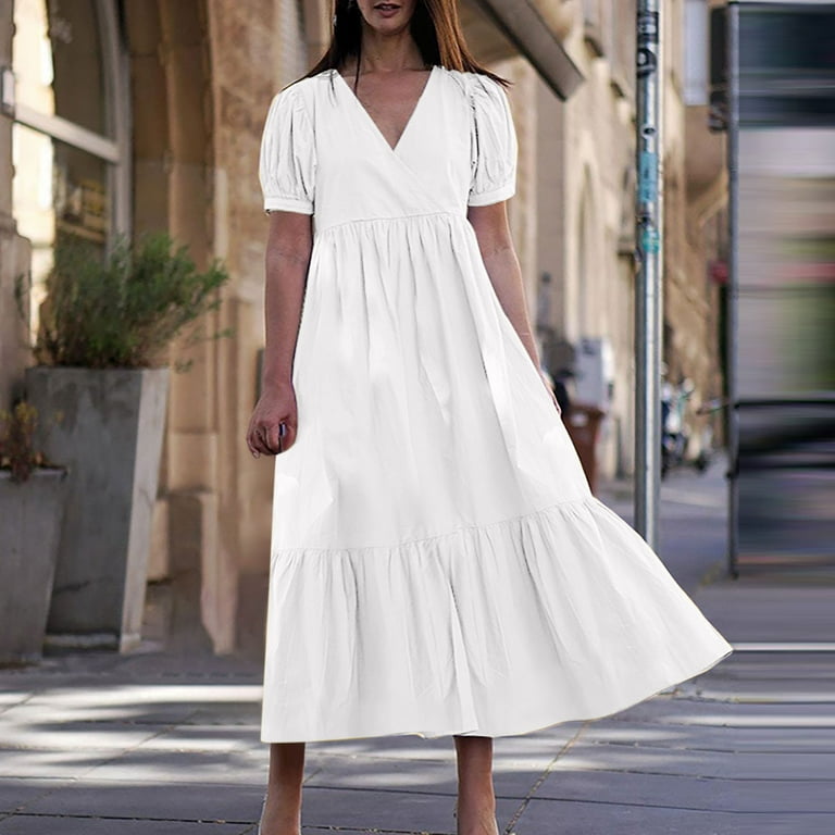 New comfortable 2024 plain long frocks