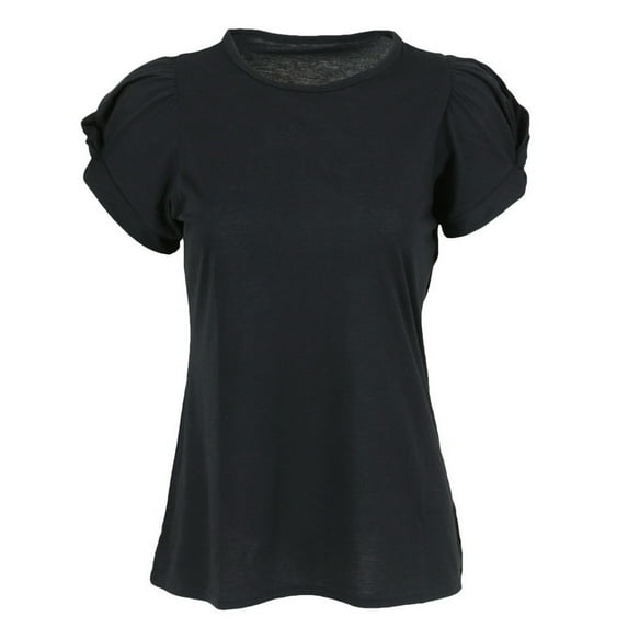 Boxercraft T28 Women's Puff Sleeve Tee-Black-XS