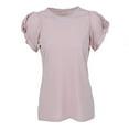 thumbnail image 1 of Boxercraft T28 Women's Puff Sleeve Tee-Blush-XS, 1 of 2