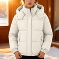 thumbnail image 1 of Women's Puffer Jacket, 2025 New Style Lightweight Quilted Down Coat with Zip Front, Warm Winter Outerwear for Women, Packable Travel Puffer Coat with Hood, Casual Cropped Insulated Jacket A L, 1 of 6