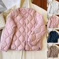 thumbnail image 1 of Women's Puffer Jacket for Winter Plus Size Casual Thin Short Versatile Inner Wear Clothing Lining Round Neck Close-Fitting Jacket Hooded Puffer Jacket(Pink L), 1 of 4
