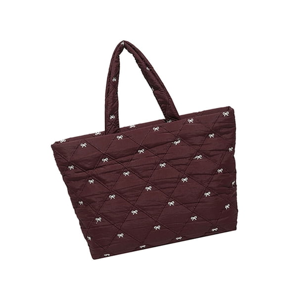 Women's Puffer Toted Bag Shopper Bag,Laptop Bag,Lightweight Shoulder Bags Underarm Bags For Work,Travel,Shopping,School