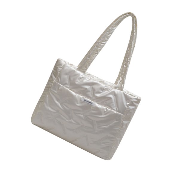 Women's Puffer Toted Bag Shopper Bag,Laptop Bags,Lightweight Shoulder Bags Handbags For Work,Travel,Shopping,School Gym