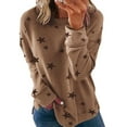 thumbnail image 1 of Women's Pullover Casual Star Printed Sweatshirt Crewneck Shirts Loose Long Sleeve Pullover Tops Shirts, 1 of 3