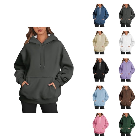 Women's Pullover Hoodie Fall Winter Trendy Hooded Sweatshirt with Pockets Hoody Top