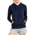 thumbnail image 1 of Women’s Pullover Hoodie with Packets Lightweight Cotton Blend Drawstring Pull-On Hooded Sweatshirt S-3XL Regular & Plus Size Casual Comfort Lady Womenswear Activewear, 1 of 3