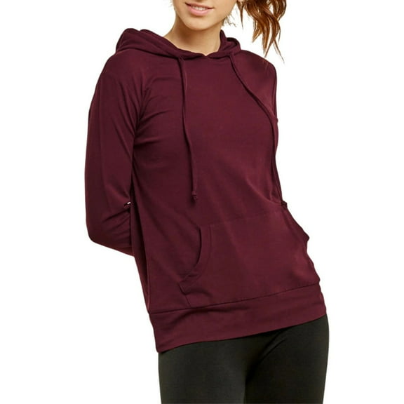 Women’s Pullover Hoodie with Packets Lightweight Cotton Blend Drawstring Pull-On Hooded Sweatshirt S-3XL Regular & Plus Size Casual Comfort Lady Womenswear Activewear