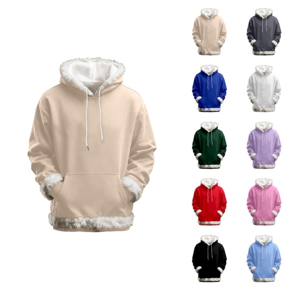 Women's Pullover Hoodie with Pockets Fall Winter Color Block Sweatshirt Hoodie Pullover Tops