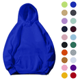 thumbnail image 1 of Women's Pullover Hoodies Fashion Solid Color Long Sleeve Fall Tops Crewneck Casual Sweatshirt Drawstring Comfy Tops with Pockets, 1 of 3