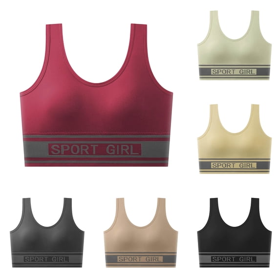 Women's Pullover Sports Bra, Full Coverage Wireless Bra with Wide Shoulder Straps, Soft Support Comfort Bralette | VerBelle,Black Free Size