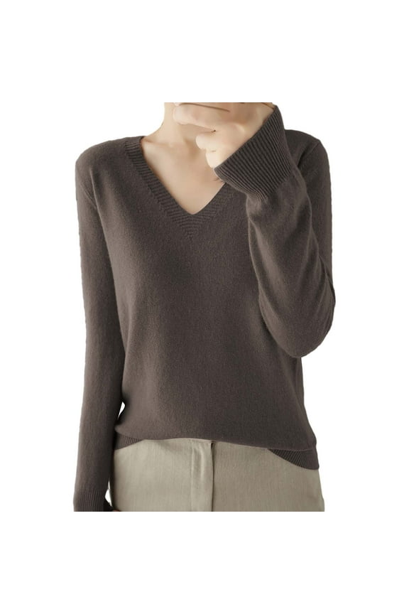 Women's Pullover Sweater 2025 Light Sweaters For Women Long Sleeve Crew Neck Lightweight Soft Knitted Pullover Knitted Blouse