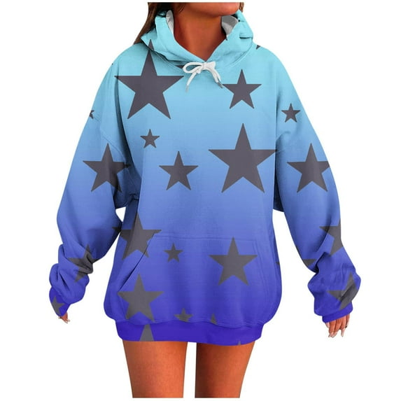 Women's Pullover Sweatshirt With Pockets Loose Comfort Hoodies Fashion Casual Long Sleeve Tops Plus Size Cosy Warm Oversized Hoodie Baggy Sweatshirts Hot Pink S