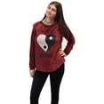thumbnail image 1 of Women's Pullover Top Microfiber Plush Woobie Sweatshirt (Size Medium, Good Vibes), 1 of 3