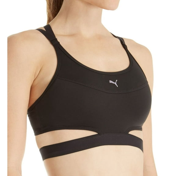 Women's Puma 515148 PWRSHAPE Future DryCELL Wireless Sports Bra (Puma Black S)