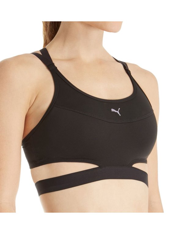 Women's Puma 515148 PWRSHAPE Future DryCELL Wireless Sports Bra (Puma Black S)