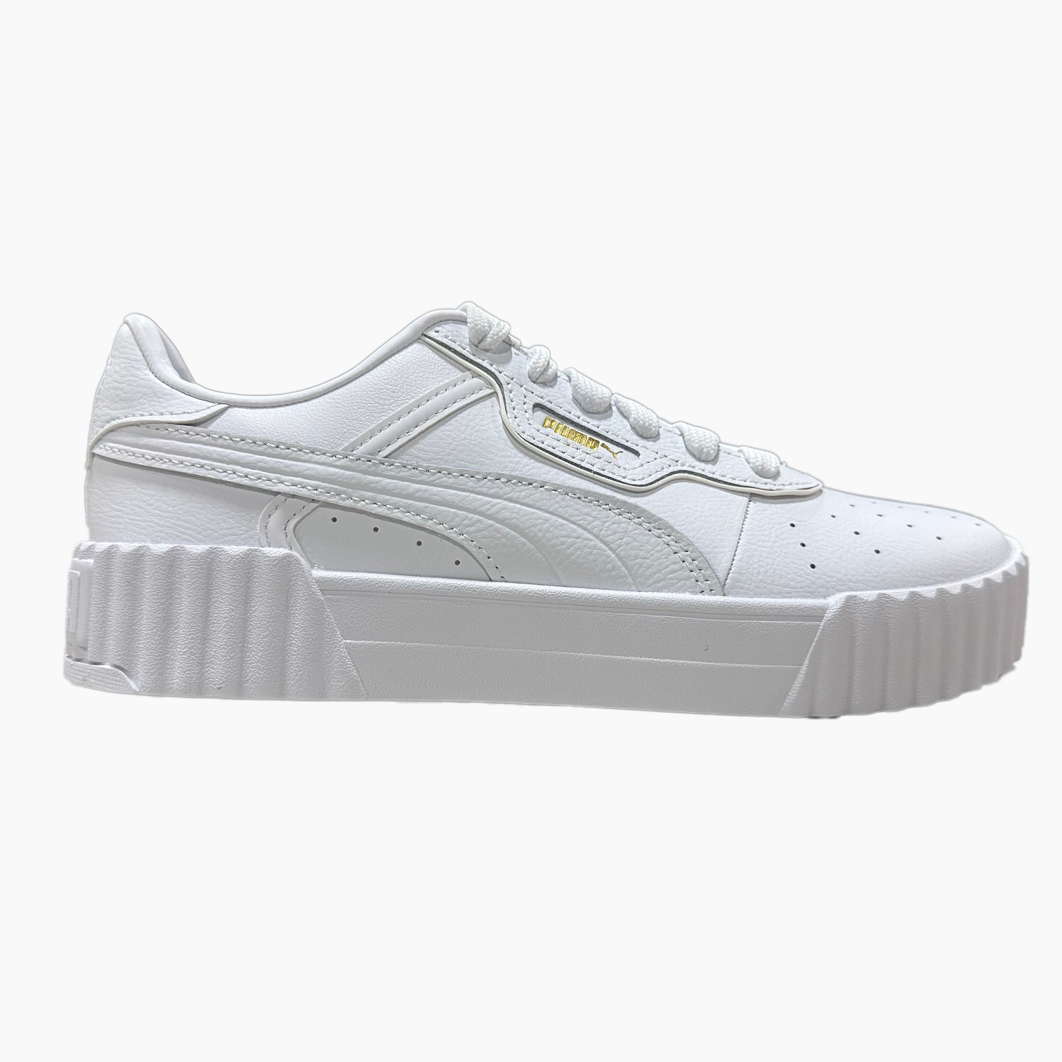Tenis de Mujer Puma Carina 3.0 Luxe Puma Blanco/Puma Dorado (400724 01) - 6