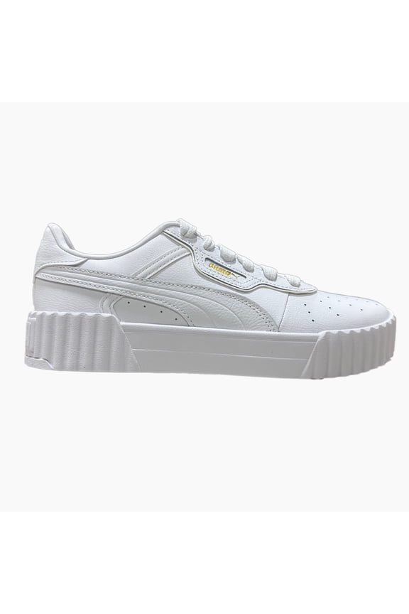 Women's Puma Carina 3.0 Luxe Puma White/Puma Gold (400724 01) - 7