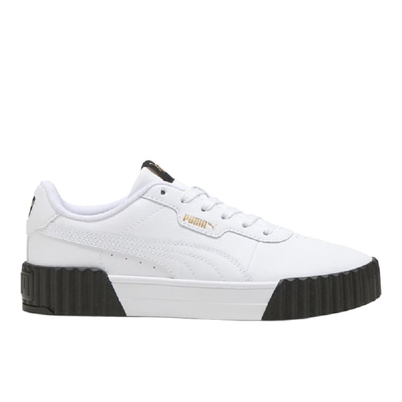 PUMA Womens Carina 3.0 Lace Up Sneakers Shoes Casual - White
