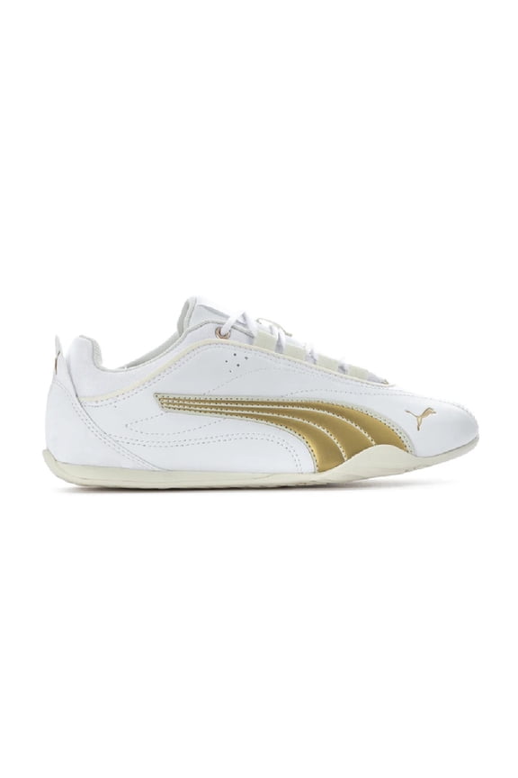 Women's Puma Catch Soleil DayINight White-Puma Gold-Vapor Gray (404307 01) - 7.5