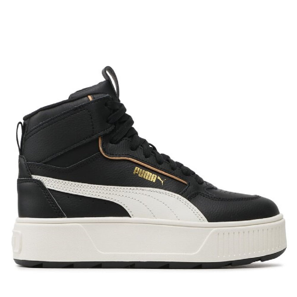 Women's Puma Karmen Rebelle Mid Puma Black/Warm White/Gold (387213 10) - 8.5