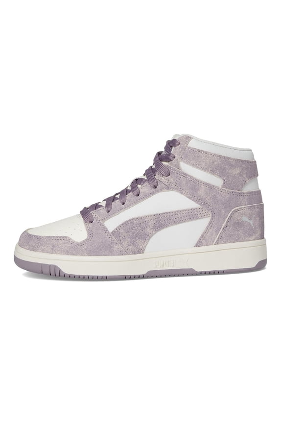 Women's Puma Rebound Layup Berry Wns Gray-Plum Jam-Warm White (403922 01) - 5.5