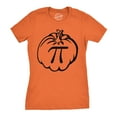 thumbnail image 1 of Women's Pumpkin Pi T Shirt Math Shirt Pie Thanksgiving Tee for Women Womens Graphic Tees, 1 of 6