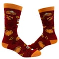 thumbnail image 1 of Women's Pumpkin Spice Socks Funny All Autumn Halloween Thanksgiving Novelty Footwear, 1 of 9