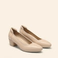 thumbnail image 1 of Women's Pumps Black Shoes Almond Toe Dress Shoes Heels Arch Support, 1 of 5