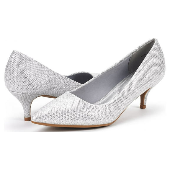 Women's Pumps Kitten Heel Pointed Toe Shoes for Women Comfortable Office Work Dress Shoes
