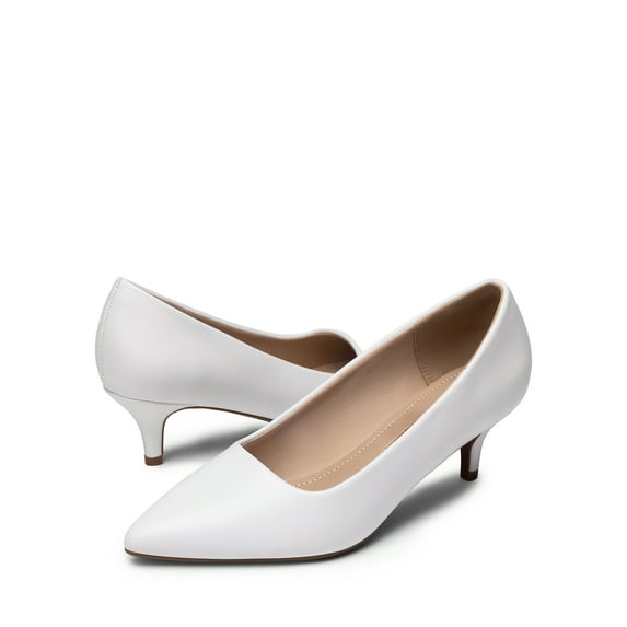Women's Pumps Kitten Heel Pointed Toe Shoes for Women Comfortable Office Work Dress Shoes