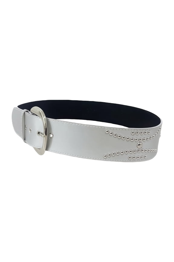Women's Punk Rock Adjustable Belt For Jeans Studded Hip Hop Charm PU Leather Strap