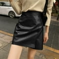 thumbnail image 1 of Women's Pure Colored Short Skirt Skirt Tight Leather Skirt Slit Miniskirt Satin Midi Skirt Light Skirt Striped Bed Skirt Silk Midi Skirt Women's Day & Work Skirts Corduroy Mini Skirt Womens Leather, 1 of 4