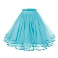 thumbnail image 1 of Women's Pure Colored Short Skirt Skirt Tight Leather Skirt Slit Miniskirt Table Skirt Clips Cover up Skirt Plaid Skirt for Women Swim Skirts for Women Full Bed Skirt, 1 of 2