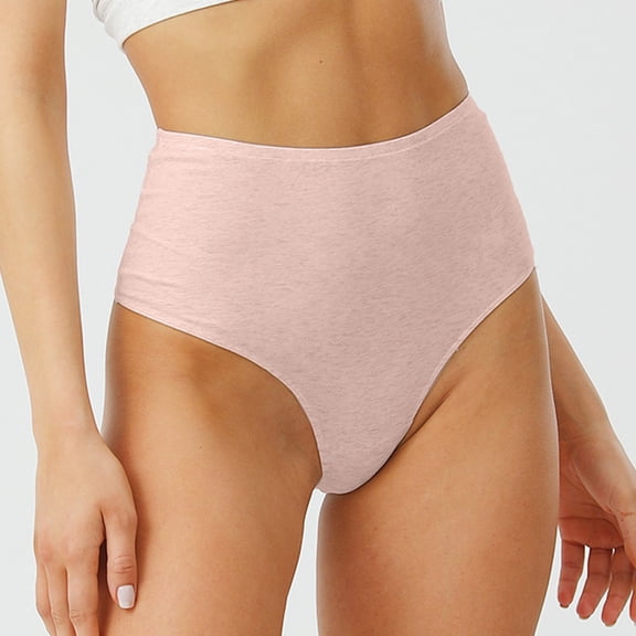 Women's Pure Underwear Large Size High Waist Thong Breathable High Elastic High Slit Crotch Briefs Silk Thong plus Size Ladies Workout Underwear Maternity Support Underwear Seamless Women New Years