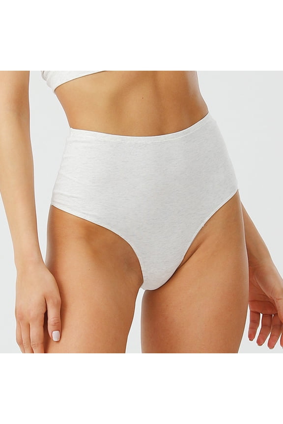 Women's Pure Underwear Large Size High Waist Thong Breathable High Elastic High Slit Crotch Briefs Silk Thong plus Size Ladies Workout Underwear Maternity Support Underwear Seamless Women New Years