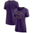 thumbnail image 1 of Women's Purple Baltimore Ravens Vintage Arch Tri-Blend T-Shirt, 1 of 2
