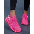 thumbnail image 1 of Women‘s Purple Blade-like Running Shoes With Letter Print Shock Absorption  Lightweight  Anti-slip And Front Lace-up Design  Suitable For Daily Gym And Sports, 1 of 7