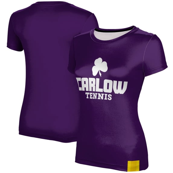 Women's Purple Carlow University Celtics Tennis T-Shirt
