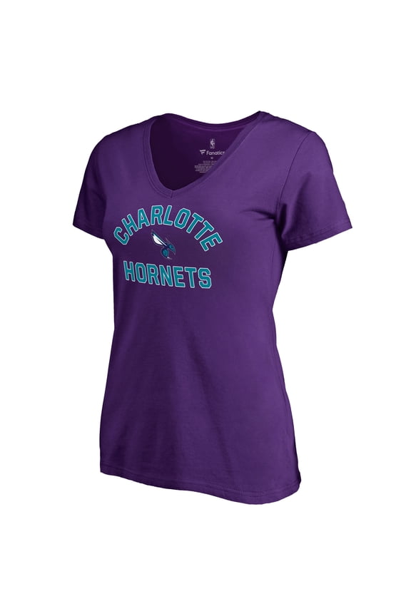 Women's Purple Charlotte Hornets Overtime T-Shirt